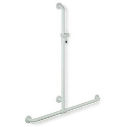 Main courante de douche Hewi SERIE 801 perpendiculaire 110cm wa 962mm noir profond
