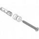 Matériel de fixation Hewi SYSTEM 162 pour crochets simples et porte-papier de rechange