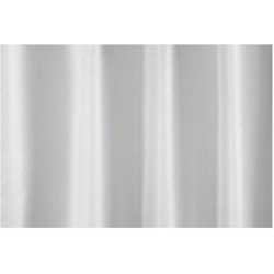 Rideau de douche / cabine Polyester BxH 2000x2000mm. 14 oeillets décor uni blanc