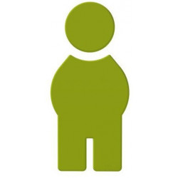 Symbole Homme SERIE 801 autocollant. Polyamid vert pomme