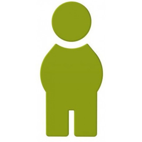 Symbole Homme SERIE 801 autocollant. Polyamid vert pomme
