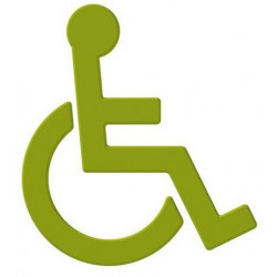 Symbole Fauteuil SERIE 801 autocollant. Polyamid vert pomme