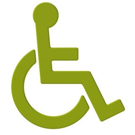 Symbole Fauteuil SERIE 801 autocollant. Polyamid vert pomme