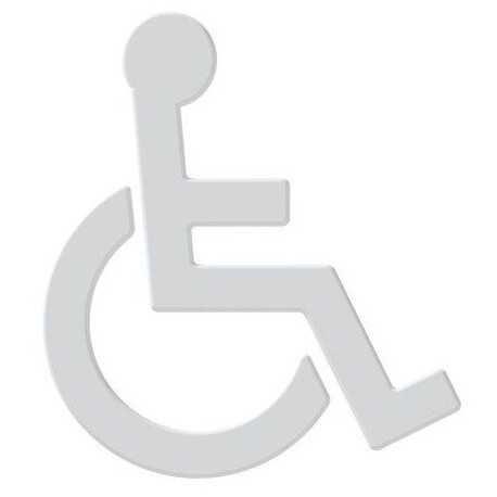 Symbole Fauteuil SERIE 801 autocollant. Polyamid blanc