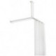 Tringle à rideau SERIE 801 avec rideau de douche120x120 24 R. gris anthracite