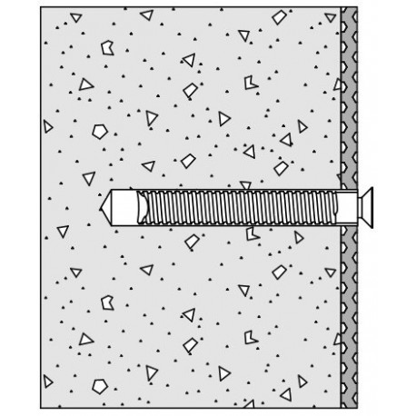 Matériel de fixation 802 Stützgr Klapps. f Murs en béton (C20/C25)
