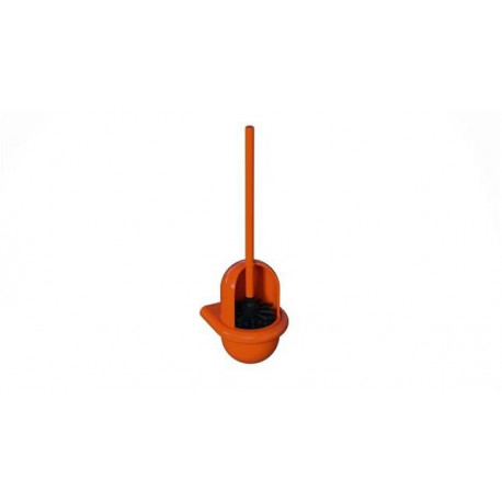 Ensemble de brosse de toilette Hewi SERIE 477 récipient en polyamide orange