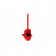Ensemble de brosse de toilette Hewi SERIE 477 récipient en polyamide corail