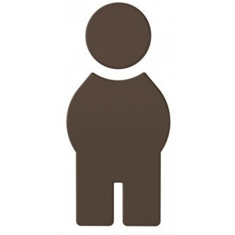 Symbole Homme SERIE 801 autocollant. Polyamid ombre