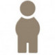 Symbole Homme SERIE 801 autocollant. Polyamid sand
