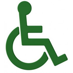 Symbole Fauteuil SERIE 801 autocollant. Polyamid vert