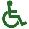 Symbole Fauteuil SERIE 801 autocollant. Polyamid vert