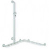 Main courante de douche Hewi SERIE 801 perpendiculaire 1.25 m wa je 762mm bleu acier