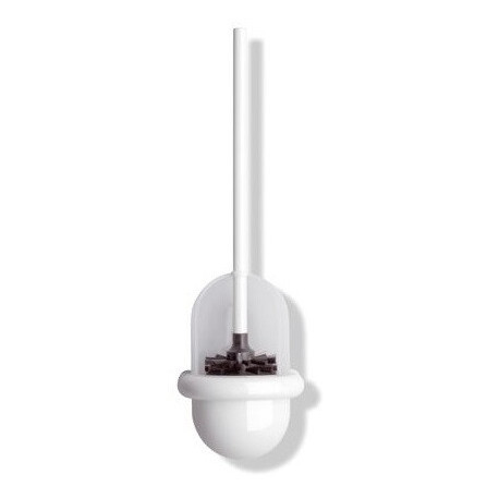 Ensemble de brosse de toilette Hewi SERIE 477 transp. plastique matt blanc ombre