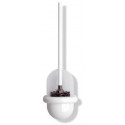 Ensemble de brosse de toilette Hewi SERIE 477 transp. plastique matt blanc ombre