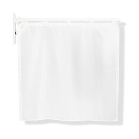 Rideau de douche SERIE 801 light Dekor uni blanc blanc