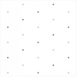 Rideau de douche / cabine Polyester BxH 2x2m 14 oeillets décor squ. umber/sand