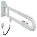 Rail support articulé version SERIE 801 orientable,-/bouton affleurant / fonction rouge 850mm rub-ro