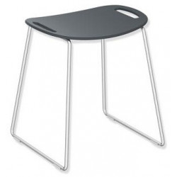 Cadre de tabouret de douche ES mat, assise anthracite