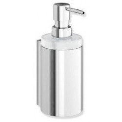 Distributeur de savon SYSTEM 900 avec support métal vc Verre en crystal satiné