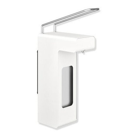 Distributeur de désinfection et de savon Hewi Grundk. ES blanc enduit de poudre 1000 ml