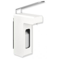 Distributeur de désinfection et de savon Hewi Grundk. ES blanc enduit de poudre 500 ml