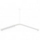 Tringle à rideau blanc mat profond 987x987mm. 20 Anneau