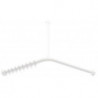 Tringle à rideau blanc mat profond 987x987mm. 20 Anneau