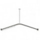Tringle à rideau noir mat profond 1187x1187mm. 24 Anneau