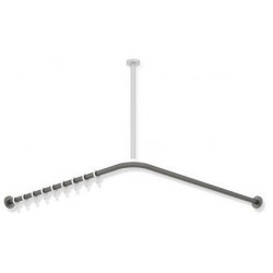 Tringle à rideau noir mat profond 1487x1487mm. 28 Anneau