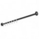 Tringle à rideau 1000mm. inox noir mat profond