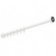 Tringle à rideau 1000mm. inox blanc mat profond