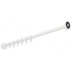 Tringle à rideau 1000mm. inox blanc mat profond