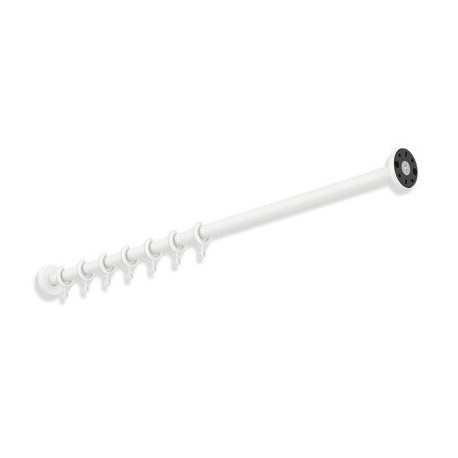Tringle à rideau 1000mm. inox blanc mat profond