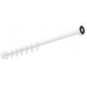 Tringle à rideau 1000mm. inox blanc mat profond