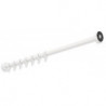 Tringle à rideau 1000mm. inox blanc mat profond