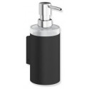 Distributeur de savon SYSTEM 900 support noir mat profond - Verre en crystal