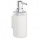 Distributeur de savon SYSTEM 900 support Halt. blanc mat profond Spender Verre en crystal