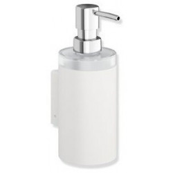 Distributeur de savon SYSTEM 900 support Halt. blanc mat profond Spender Verre en crystal