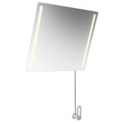 Miroir inclinable LED basic B:600mm H:540mm gris roche