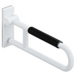 Barre d'appui pour toilette HEWI.rotatif L:850mm. avec mousse blanc pur
