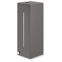 Distributeur de savon mousse HEWI SENSORIC peint par poudrage gris foncé mat profond