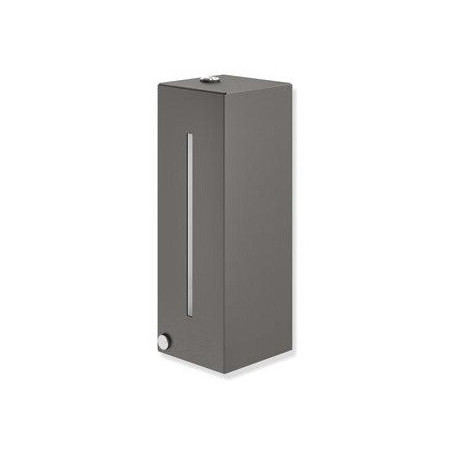 Distributeur de savon mousse HEWI SENSORIC peint par poudrage gris foncé mat profond