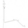 Main courante pour douche et baignoire avec barre de douche, longueur de tuyau 1600 mm, blanc pur HEWI
