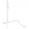 Main courante reglable, longueur de tuyau 1100 mm, blanc pur HEWI