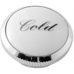 Bouchon décoratif RETRO Cold pour poignées croisées chromé IDEAL STANDARD
