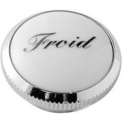 Bouchon décoratif RETRO Froid pour poignées croisées en laiton fin IDEAL STANDARD