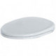 Abattant WC ISABELLA avec couvercle et charnières inox blanc IDEAL STANDARD
