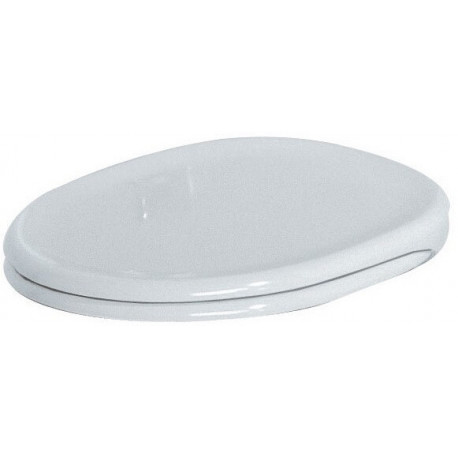Abattant WC ISABELLA avec couvercle et charnières inox blanc IDEAL STANDARD