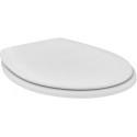 Abattant WC CONTOUR 21 avec couvercle, avec charnière à barre en Ede blanc IDEAL STANDARD